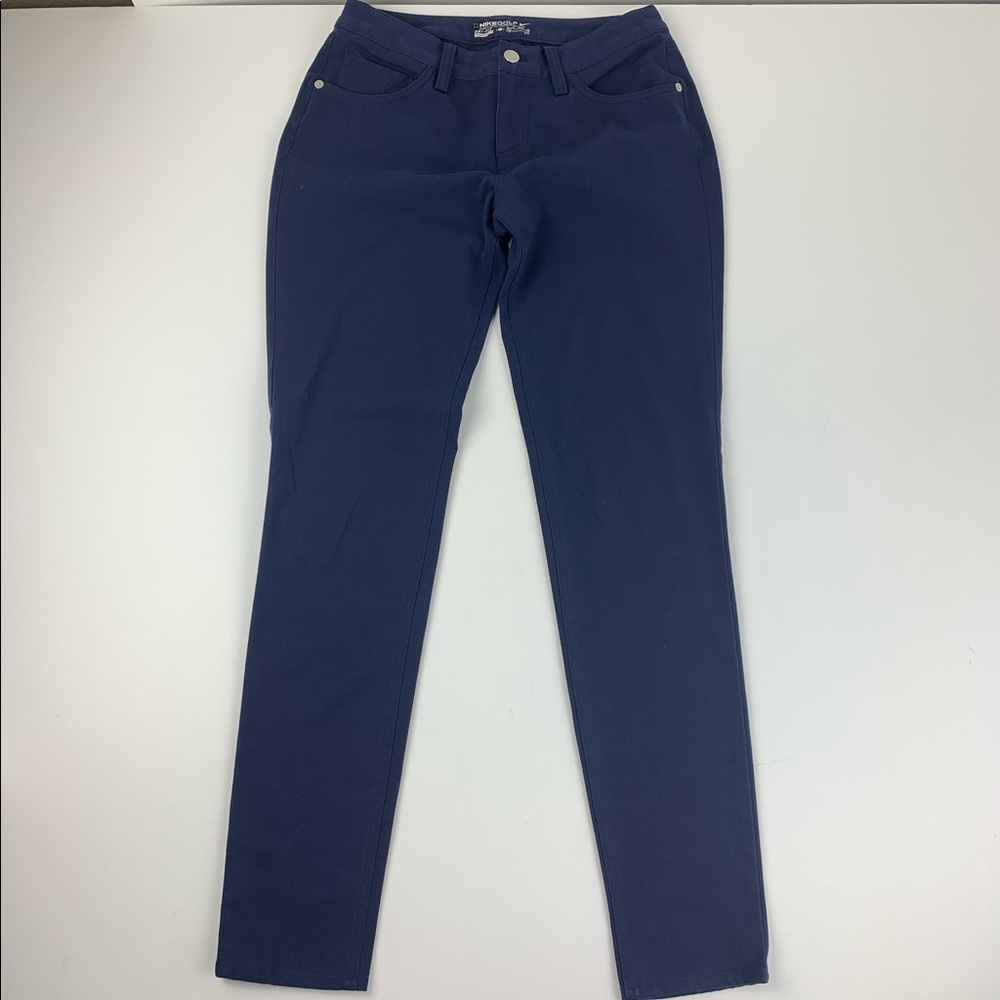 Nike Golf Womens 2 Blue Pants Pockets Dry Fit Dri